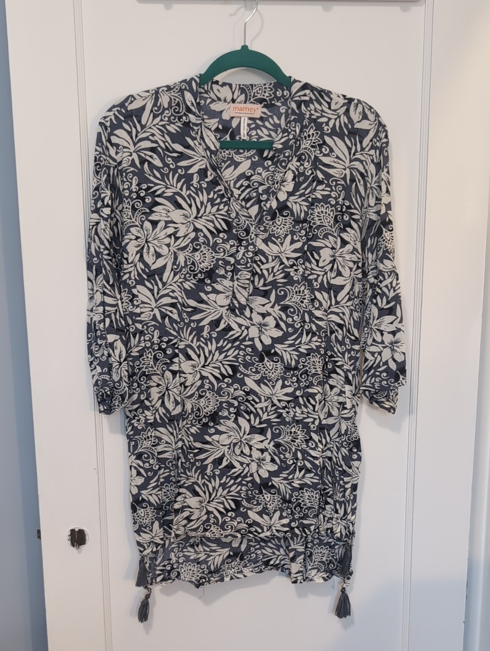 Mira Mamey Primavera Tunica in Gris Spring Tunic XL